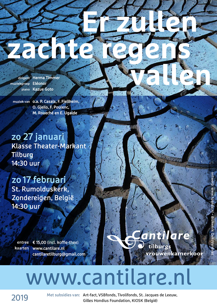 Poster Er zullen zachte regens vallen